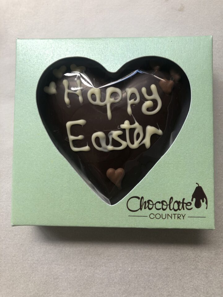 Solid Chocolate Easter Hearts