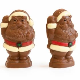 Jolly chocolate Santa figurine